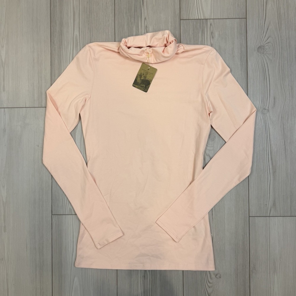 NWT Peruvian Connection Blush Pink Extreme Turtleneck Womens Size XS